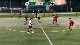 4ª giornata  Lega Calcio a 8  Serie B  TS Zerosei  Atletico Giardinetti  highlights [upl. by Ecirual]