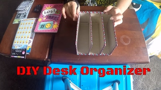 DIY  Desk Organizer  Paper Holder  Recycle Cardboard Box  Cereal Box  Step by Step Tutorial [upl. by Fennelly]