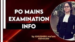 Prosecuting Officer Mains Exam Information [upl. by Ardnasac]