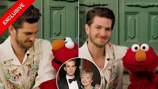 Andrew Garfield Opens Up to Elmo About Grieving His Late Mom Sadness Is Kind of a Gift [upl. by Annekam]