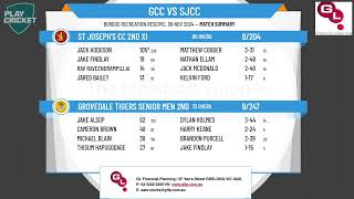 Grovedale Tigers Senior Men 2nd XI v St Josephs CC 2nd XI [upl. by Urana]