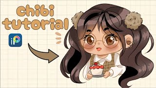 HOW TO DRAW CHIBIS TUTORIAL easiest ways on Ibis Paint X [upl. by Atinaujnas]