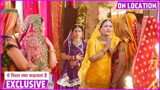 Yeh Rishta Kya Kehlata Hai  Function Mein Bana Ruhi Mazak Manisha Ka Phuta Gussa On Location [upl. by Ainimreh19]