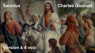 Gounod  Sanctus Messe brève  4 voix [upl. by Durrej]