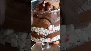 How to make chocolate ganache with peppermint Recipe in description 🍫❄️ [upl. by Erastes]