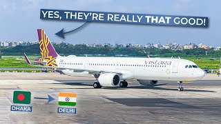 TRIPREPORT  Vistara ECONOMY  Airbus A321neo  Dhaka  Delhi [upl. by Netsreik]