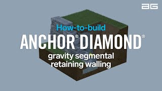 Howtobuild Anchor® Diamond® Gravity Segmental Retaining Walling [upl. by Dicky]