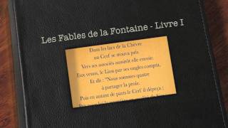 La Genisse la Chèvre et la Brebis en société avec le Lion  Fable de la Fontaine livre audio [upl. by Ennovihs415]