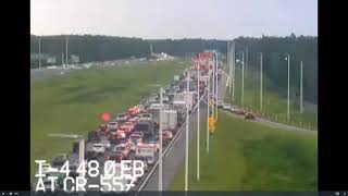 TRAFFIC CAM Florida evacuations [upl. by Izak]