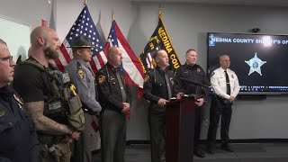 Law enforcement officials hold press conference after fatal shooting of Ohio Amber Alert suspect [upl. by Annalee]