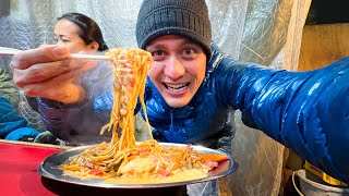 Japanese Street Food  ORIGINAL FRIED RAMEN  5 Must Eat Foods in Fukuoka Japan [upl. by Gridley]