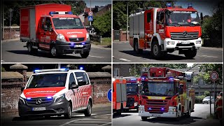 Brand 3 im Krankenhaus  Großeinsatz in Düren Einsatzfahrten von Feuerwehr amp Rettungsdienst 🚒🔥 [upl. by Kobi]