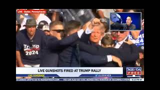 Steves reaction as gunfire erupts at Trump rally SHOCKING [upl. by Rehpotirhc]