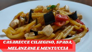 PASTA ALLA SICILIANA CON PESCE SPADA MELANZANE E POMODORINI [upl. by Illah]