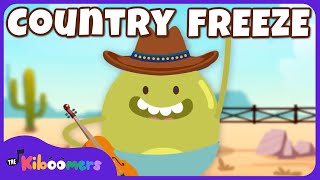 Country Freeze Dance  THE KIBOOMERS Preschool Songs  Brain Break [upl. by Efi271]