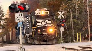 LSRC 302 LSRC 4325 amp 6301 Southbound in Alpena Mi on October 22nd 2024 [upl. by Markland]