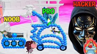 NOOB vs PRO vs HACKER In Draw Joust Part 3  Oggy And Jack  Android iOS Gameplay [upl. by Nillor517]