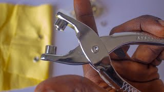 How to use an EYELET PLIER correctly [upl. by Judsen]