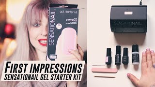 Sensationail Gel Kit  First impressions  Helen Anderson [upl. by Aihsenek495]