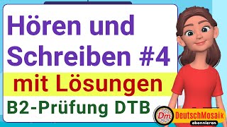 B2 Beruf  Hören und Schreiben mit Lösungen  DTB [upl. by Lehctim307]