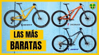 LAS MTB DOBLE SUSPENSIÓN MÁS BARATAS DE CADA MARCA SPECIALIZEDSCOTT GIANT MARIN [upl. by Zabrina470]