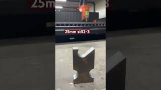 S355j2n 25mm sac kesimi s355 st52 25 mm sheet metal laser cutting [upl. by Ardeahp]