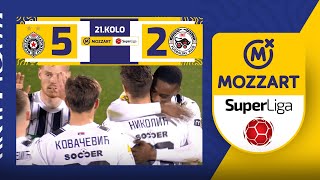 Mozzart Bet Super liga 202324  21Kolo PARTIZAN – IMT 52 20 [upl. by Seuqram]