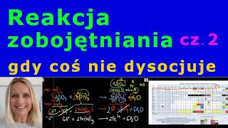 Reakcja zobojętnieniagdy COŚ nie DYSOCJUJE bo NIE tylko mocny kwas i mocna zasada cz2 59 [upl. by Heinrik]