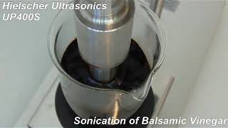 Ultrasonic Treatment of Balsamic Vinegar for Improved Taste [upl. by Agn]