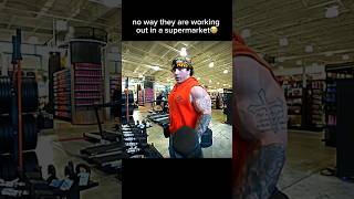 They Trained in a SUPERMARKET 💀 gym fitness funny [upl. by Stella]