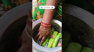 Ridge gourd vegetable cutting [upl. by Niarda]