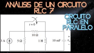 Circuitos eléctricos de segundo orden Circuito RLC en paralelo 3 [upl. by Feetal]