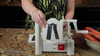 Paderno Spiral Vegetable Slicer aka vegetable spiralizer [upl. by Anibla901]