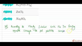 A sol has positively charged colloidal particles Which of the following solution is [upl. by Olfe]