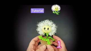 TutorialMake a Paper Dandelion from Plants vs Zombies PaperDandelion [upl. by Vetter]