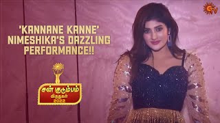 ‘Kannane Kanne’ Nimeshikas dazzling performance  Sun Kudumbam Virudhugal 2022  Sun TV [upl. by Enimrej37]