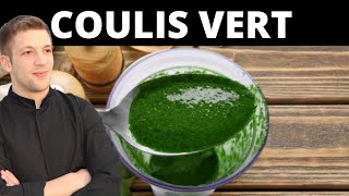 Faire un COULIS VERT aux épinards [upl. by Margarete133]