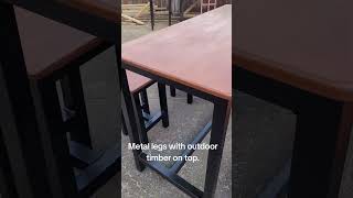 Metal legs with Timber top [upl. by Lasorella150]