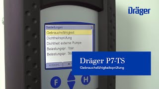 Gebrauchsfähigkeitsprüfung mit dem Dräger P7TS [upl. by Quenna]