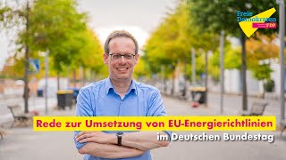 Rede zur Umsetzung von EUEnergierichtlinien [upl. by Rusert]