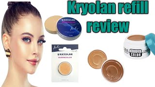 Kryolan refill reviewkryolan foundation palette refill reviewkryolan product reviewsbase review [upl. by Hau723]