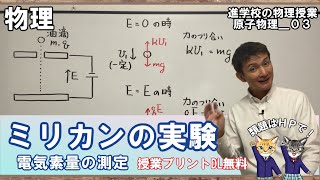 【原子物理03】ミリカンの油滴実験ー電気量の最小値を求める実験 [upl. by Mya]