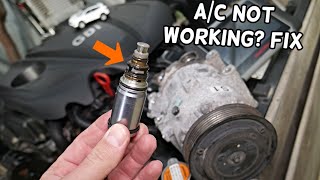 WHY AC COMPRESSOR NOT WORKING ON HYUNDAI SANTA FE AC BLOWS HOT [upl. by Maier562]