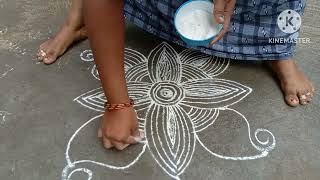 muggulu designs trending designs rangoli designs rangoli rangolidesigns muggulu videos ytshorts [upl. by Ateekal]