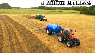 1 MILLION LITERS OF SLURRY STIRRED AND SPREADING IN 36 HOURS [upl. by Wina282]