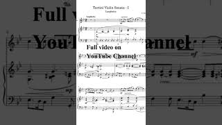 Tartini Devils Trill Sonata Full Notation  Larghetto violin classicalmusic tartini [upl. by Jb]