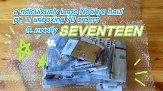 ✰ a ridiculously large Neokyo haul ✰ pt 1 unpacking 70 orders mostly Seventeen [upl. by Nawk]