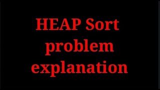 Heap sort problem explanation in Tamil [upl. by Katt]