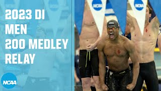 Mens 200 Medley Relay  2023 NCAA swimming championships [upl. by Ocko]