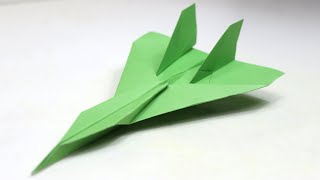 How to Make a Jet Fighter Paper Airplane that FLY FAR [upl. by Dorsy328]